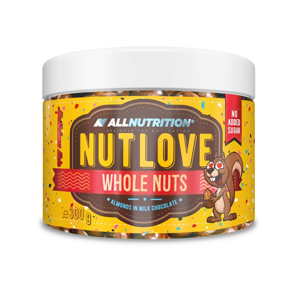 Nutlove Whole Nuts 300g. - Almonds In Milk Chocolate AllNutrition Nutlove Whole Nuts 300g. - Almonds In Milk Chocolate AllNutrition