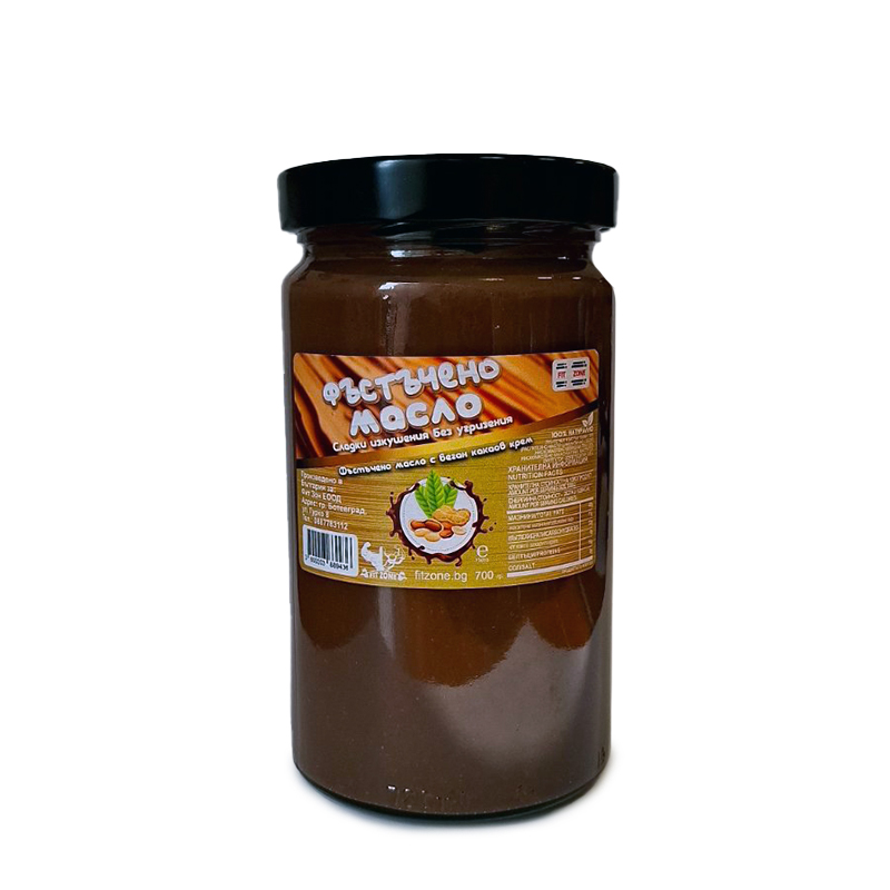 Фъстъчено масло с веган какаов крем 700гр. - Fit Zone