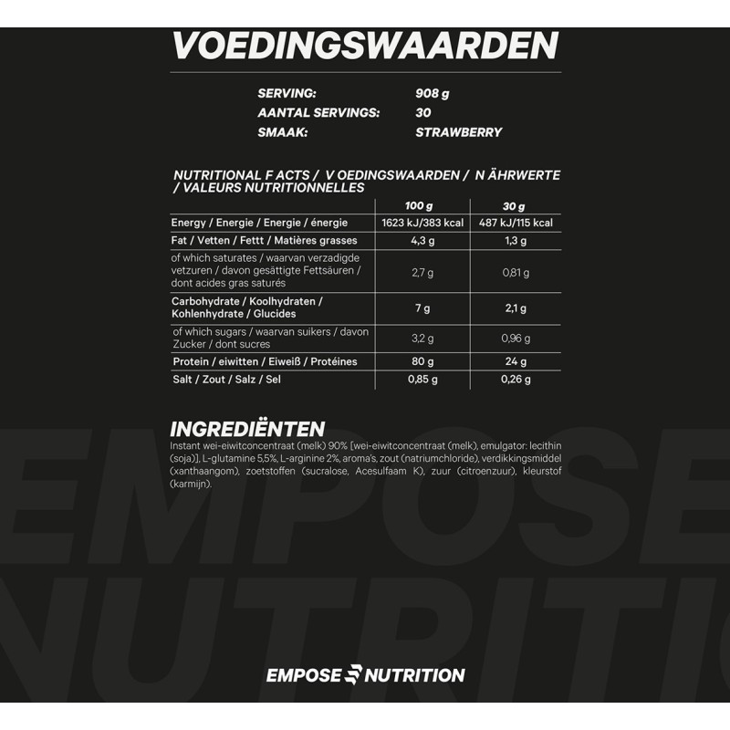 Whey Protein 908g. - Empose Nutrition