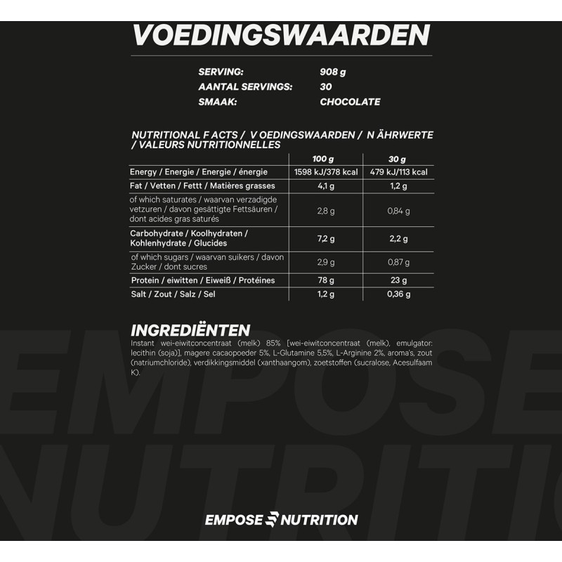Whey Protein 908g. - Empose Nutrition