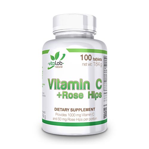 Vitamin C+Rose Hips 100 tabl. - VitaLab