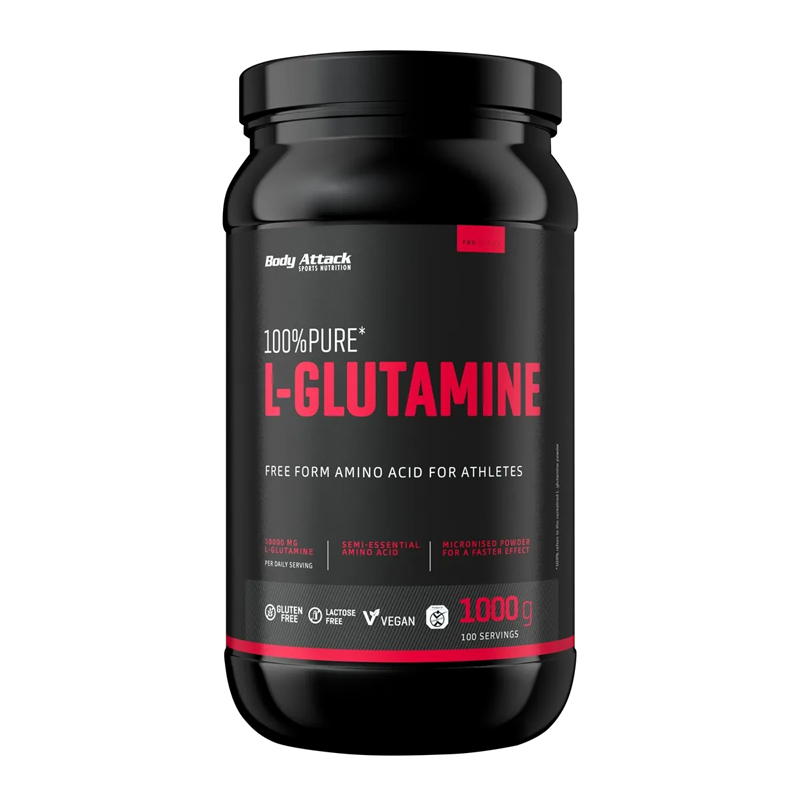 100% Pure L-glutamine 1000g. - Body Attack