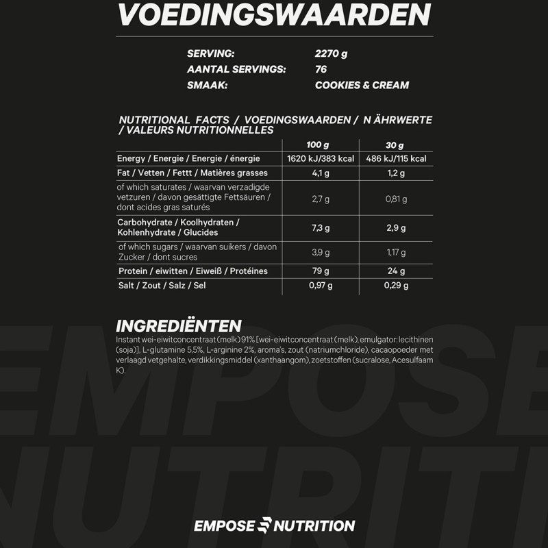 Whey Protein 2270g. - Empose Nutrition