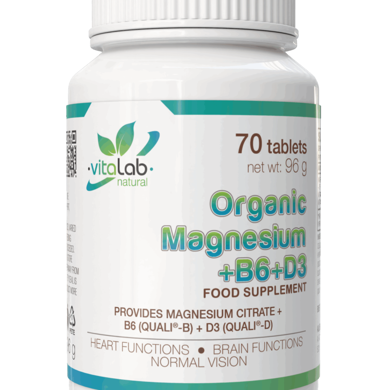 Organic Magnesium+B6+D3 70 tabl. - VitaLab