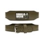 Кожен колан 4 Inch Padded Leather Lifting Belt – Army Green - Gorilla Wear