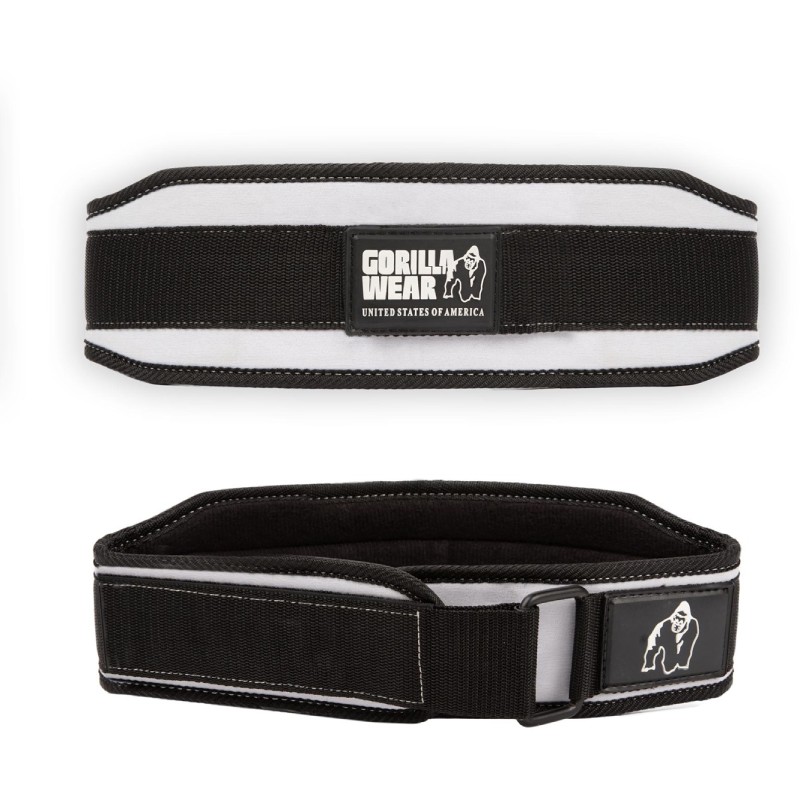Дамски колан 4 Inch Women’s Lifting Belt – Black/White - Gorilla Wear
