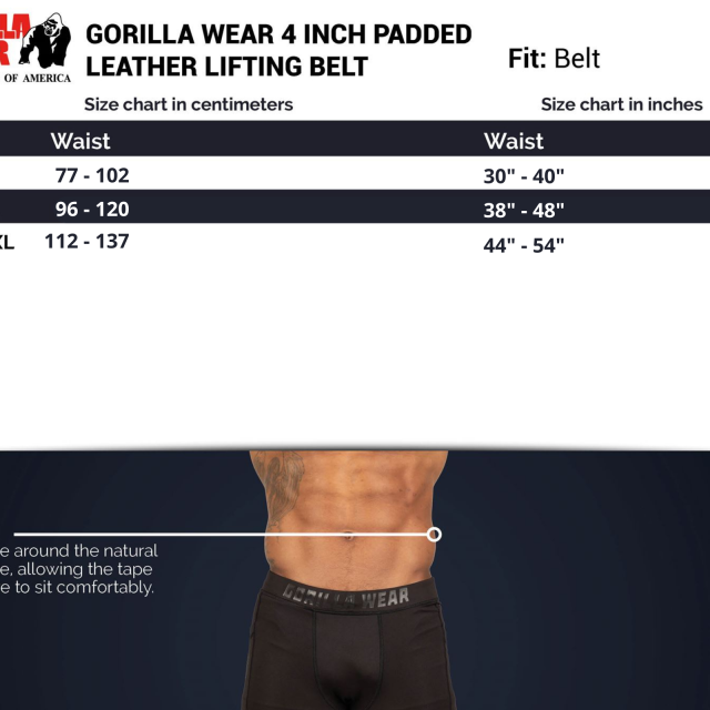 Кожен колан 4 Inch Padded Leather Lifting Belt – Army Green - Gorilla Wear