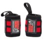 Ластични бинтове за китки Wrist Wraps PRO – Black/Red - Gorilla Wear