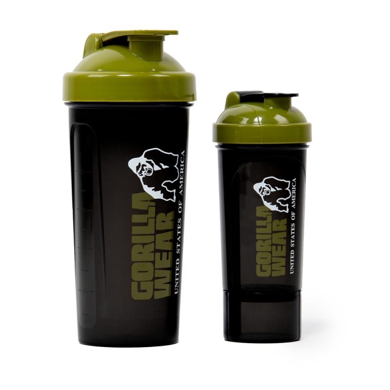 Шейкър с обем 1 л. Shaker XXL – Black/Army Green - Gorilla Wear