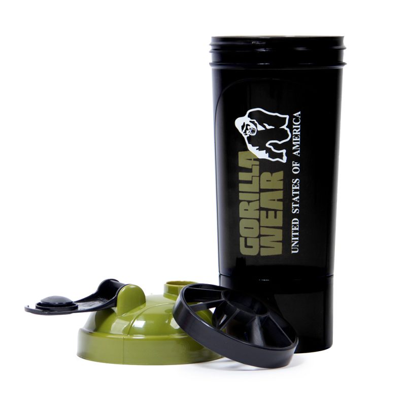 Компактен шейкър с кутия за пудри Shaker Compact – Black/Army Green - Gorilla Wear