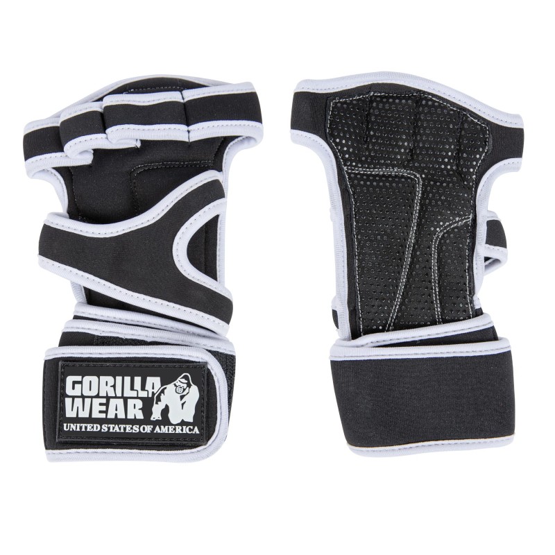 Ръкавици за фитнес и кросфит Yuma Weight Lifting Workout Gloves - Black/White - Gorilla Wear