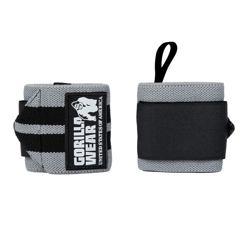 Ластични бинтове за китки Wrist Wraps PRO – Gray/Black - Gorilla Wear