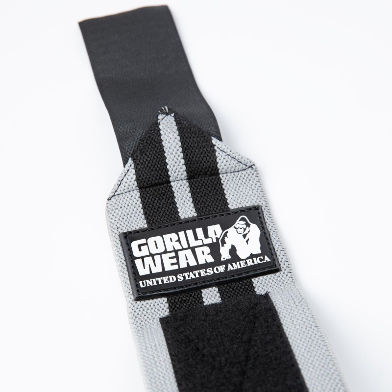 Ластични бинтове за китки Wrist Wraps PRO – Gray/Black - Gorilla Wear