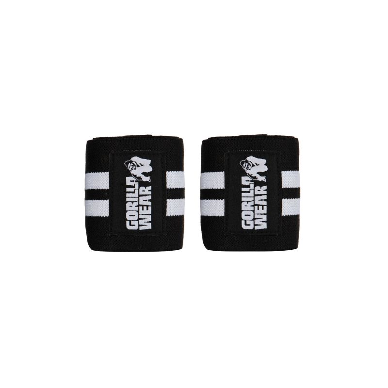 Ластични бинтове за глезени Ankle Wraps – Black/White - Gorilla Wear