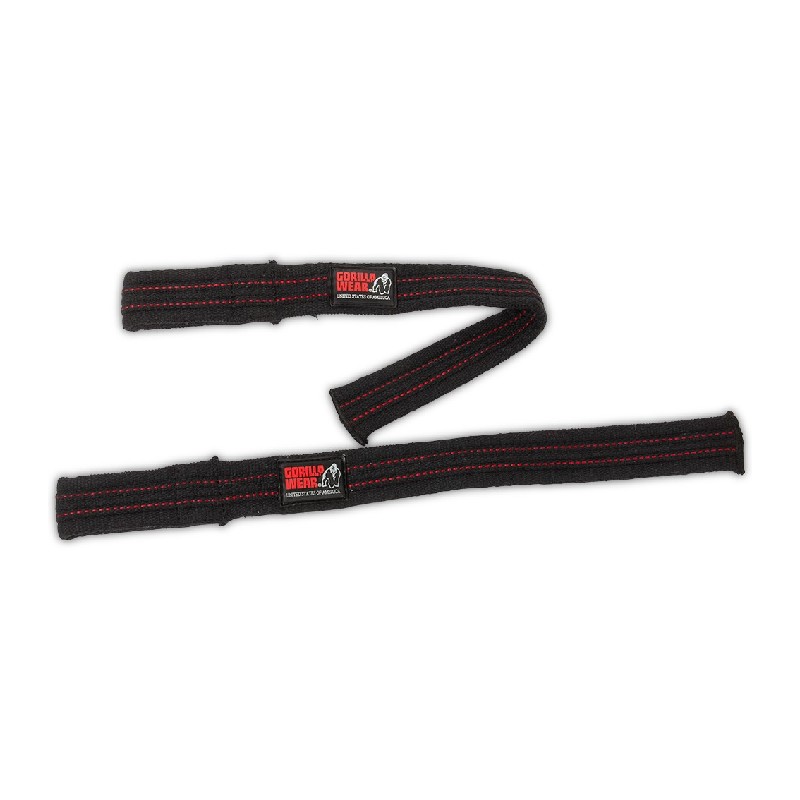 Двойно усилени фитили Hardcore Lifting Straps – Black - Gorilla Wear