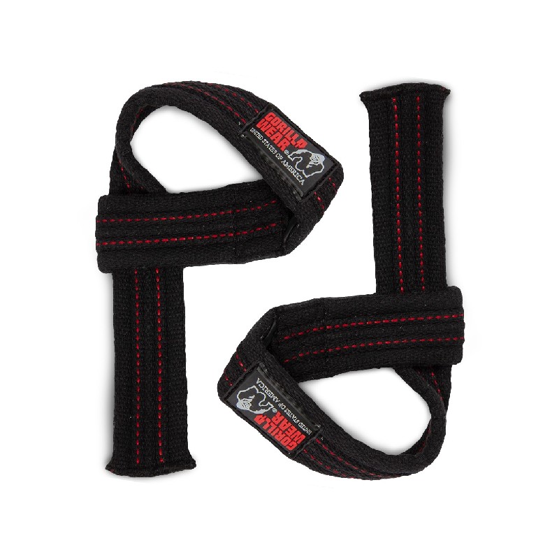 Двойно усилени фитили Hardcore Lifting Straps – Black - Gorilla Wear