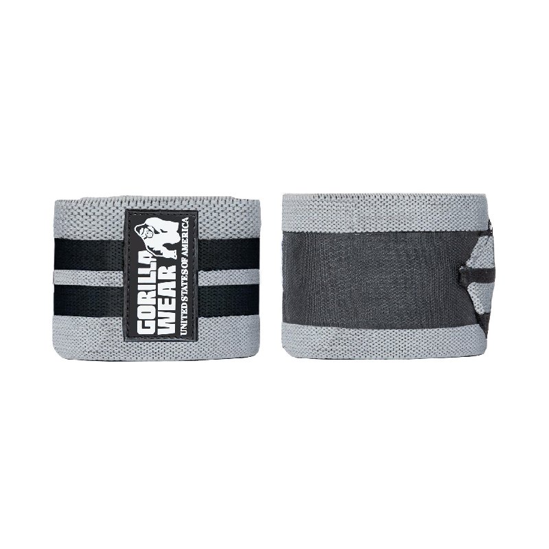 Ластични бинтове за крака Knee Wraps – Gray/Black – 200 cm - Gorilla Wear