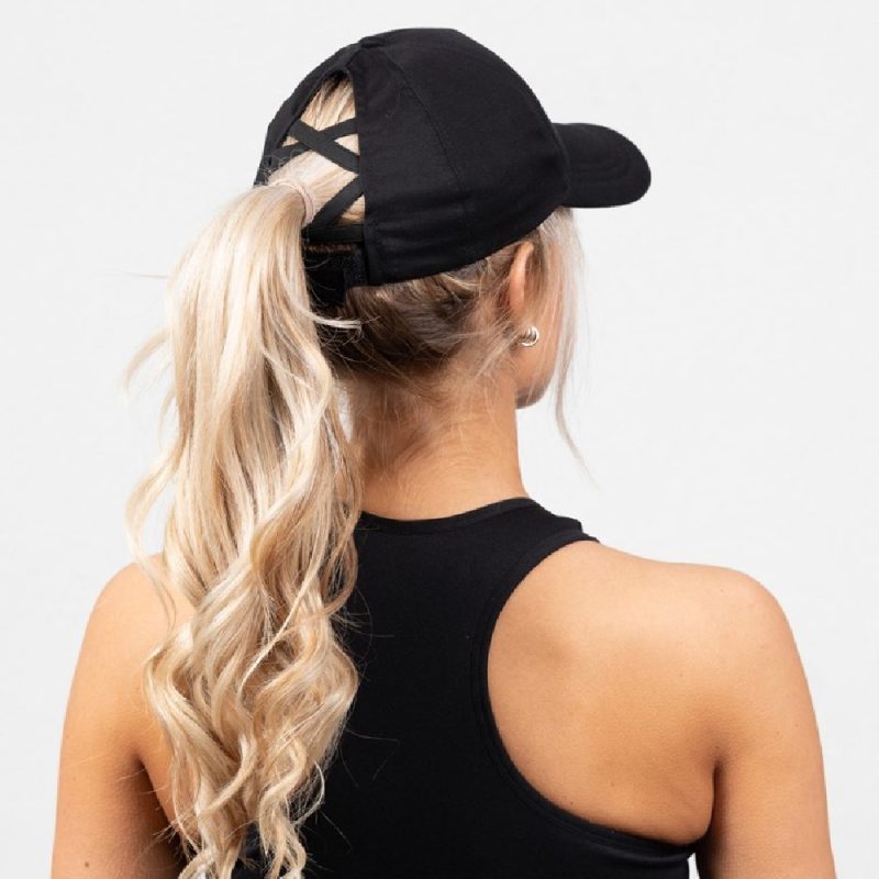 Дамска шапка за конска опашка Sharon Ponytail Cap – Black - Gorilla Wear
