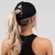 Дамска шапка за конска опашка Sharon Ponytail Cap – White/Black - Gorilla Wear