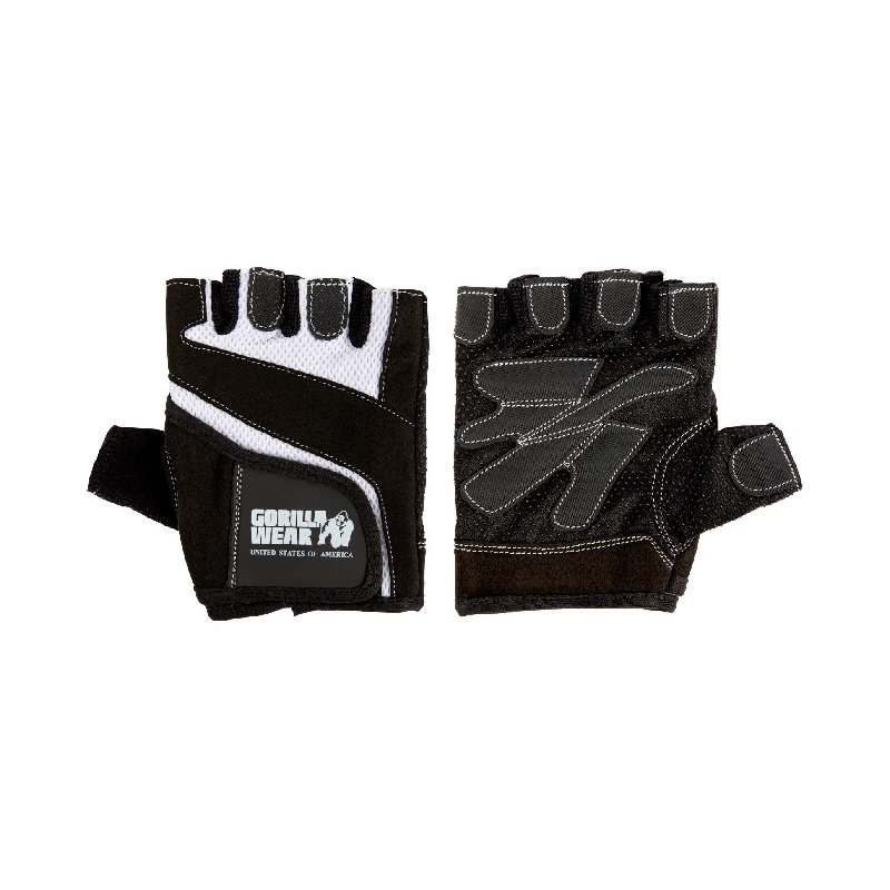 Дамски ръкавици за фитнес Women’s Fitness Gloves – Black/White - Gorilla Wear