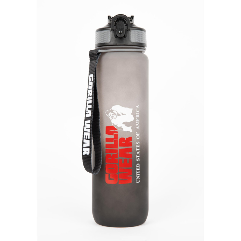 Бутилка за вода Gradient Water Bottle 1000ML – Black/Gray - Gorilla Wear