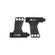 Накитници с карбонова подложка с 3 отвора Carbon Lifting Grips - Gorilla Wear
