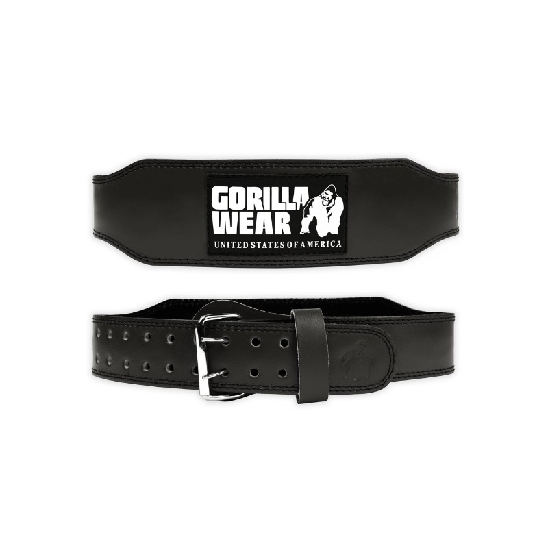 Кожен колан 4 Inch Padded Leather Lifting Belt – Anthracite - Gorilla Wear