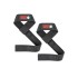 Фитили 100% кожа Leather Lifting Straps – Black - Gorilla Wear