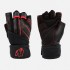 Кожени ръкавици за фитнес Dallas Wrist Wraps Gloves 2.0 – Black/Red - Gorilla Wear