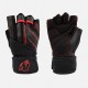 Кожени ръкавици за фитнес Dallas Wrist Wraps Gloves 2.0 – Black/Red - Gorilla Wear