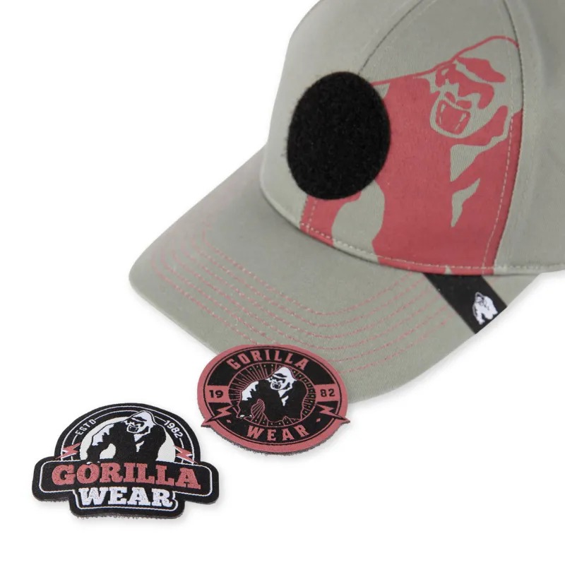 Шапка с подменящи се апликации Arden Cap – Green - Gorilla Wear