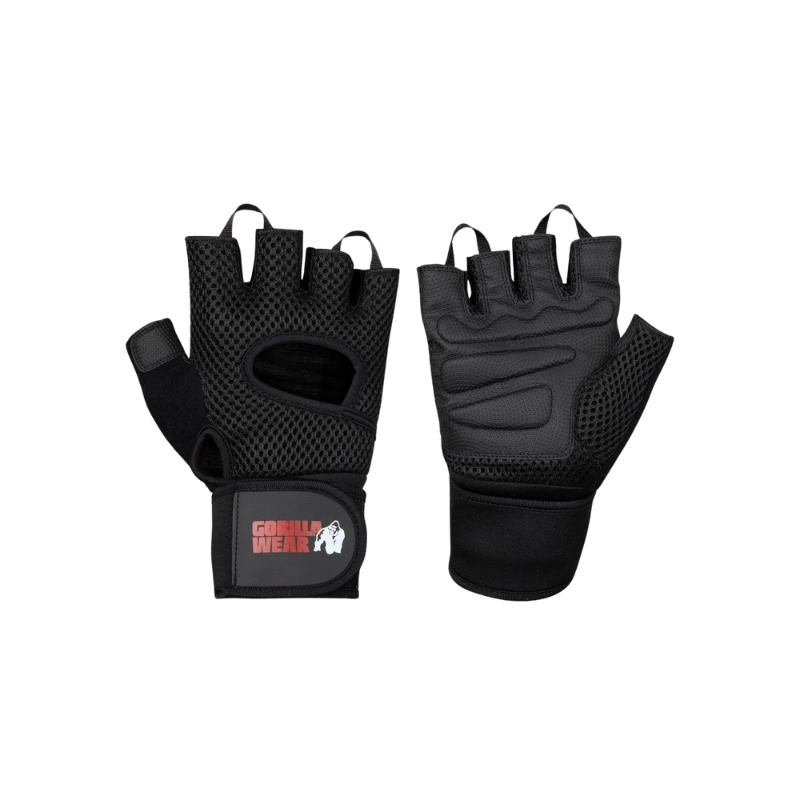 Летни ръкавици за фитнес Jackson Lifting Gloves – Black - Gorilla Wear