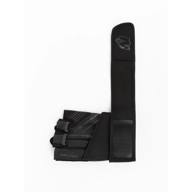 Кожени ръкавици за фитнес Dallas Wrist Wraps Gloves 2.0 – Black/Gray - Gorilla Wear