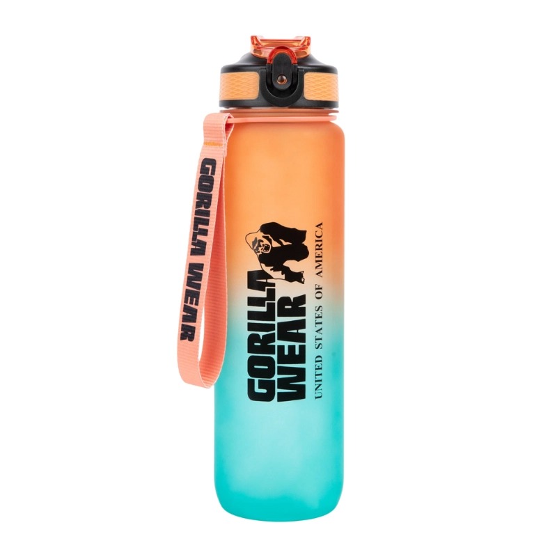 Бутилка за вода Gradient Water Bottle 1000ML – Green/Orange - Gorilla Wear