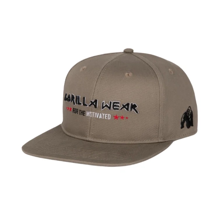 Шапка с права козирка Wayne Snapback Cap – Brown - Gorilla Wear