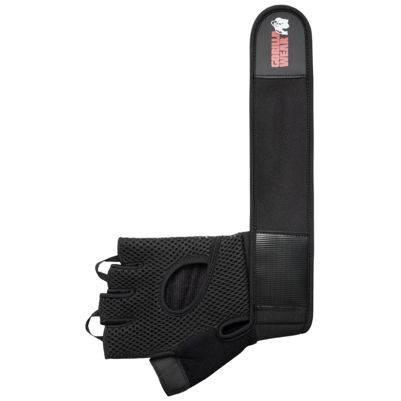 Летни ръкавици за фитнес Jackson Lifting Gloves – Black - Gorilla Wear
