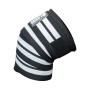 Ластични бинтове за крака Knee Wraps – Black/White – 250 cm - Gorilla Wear