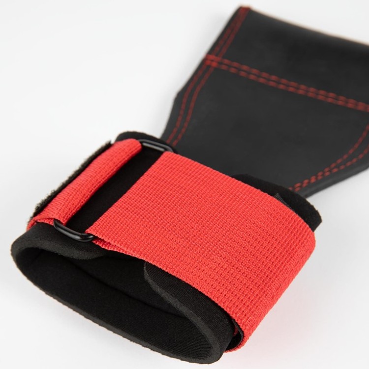 Накитници с гумирана подложка Lifting Grips – Black/Red - Gorilla Wear