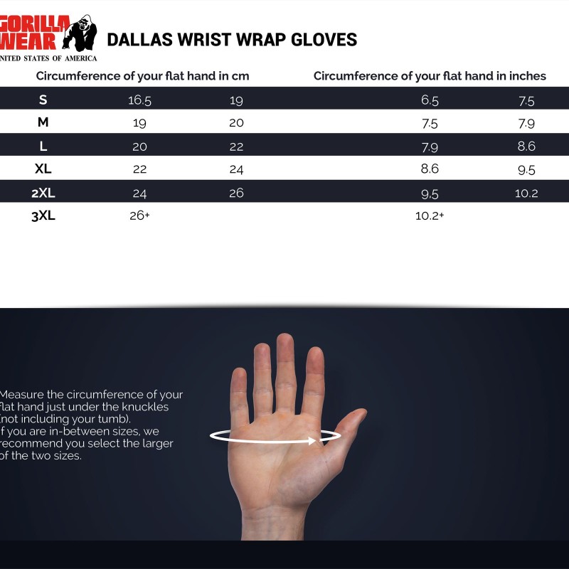 Кожени ръкавици за фитнес Dallas Wrist Wrap Gloves – Black - Gorilla Wear