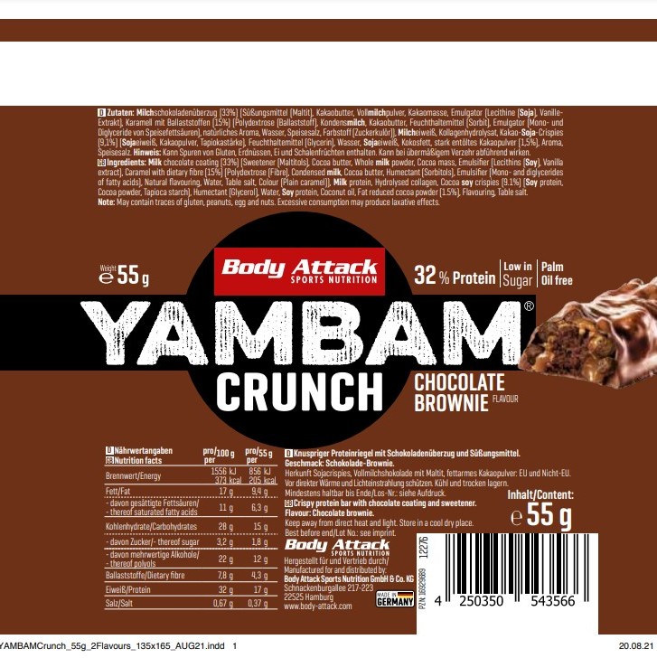 Yam Bam CRUNCH 55g. - BodyAttack