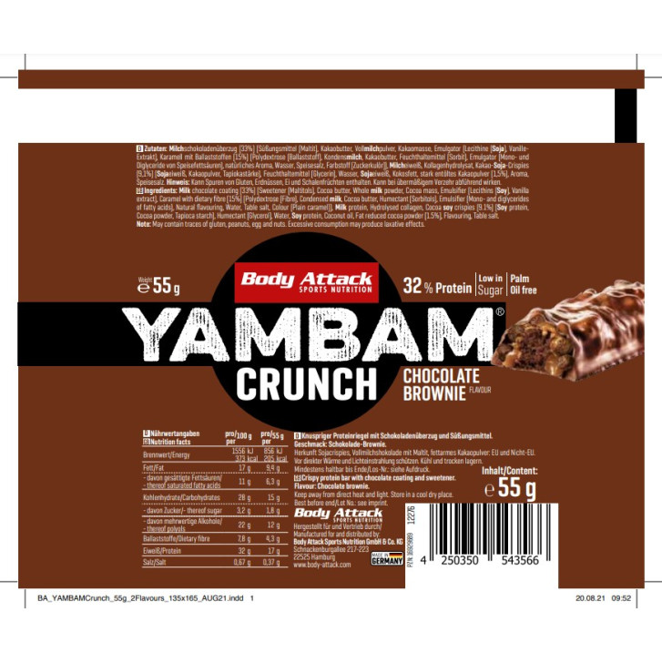Yam Bam CRUNCH 55g. - BodyAttack