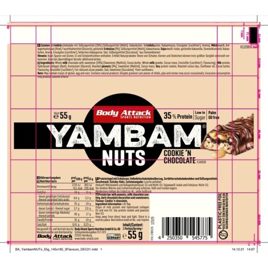 Yam Bam NUTS 55g. - Body Attack